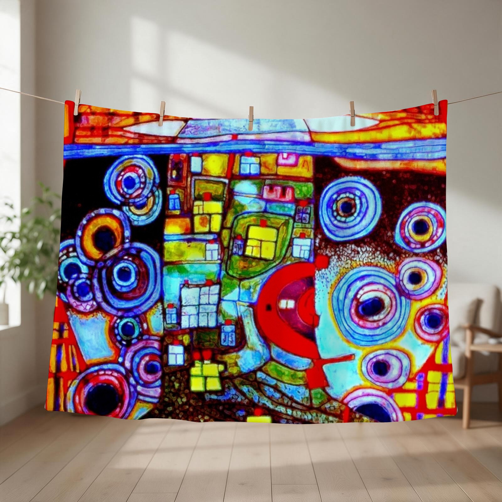 3D Printing Qatar - Qatar 813 neon Throw Blanket cosplay