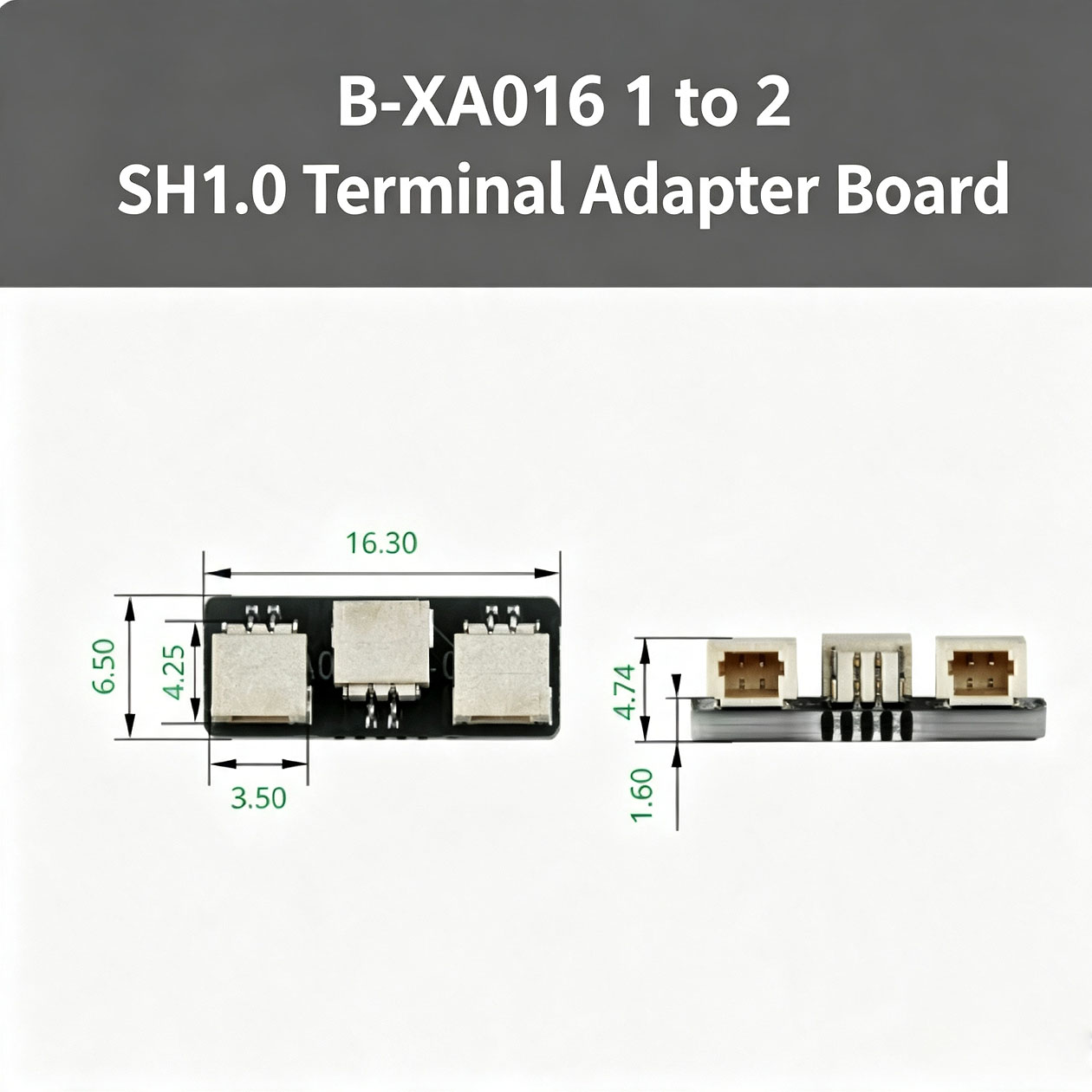 3D Printing Bambu Lab - SH1.0 1-to-2 Terminal Adapter Board XA016