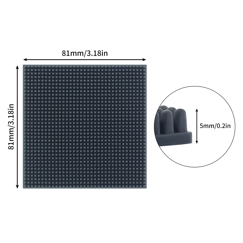 NEWEST DIY 81*81*5mm Silicone  - 3D Printing Bambu Lab 评论和价格