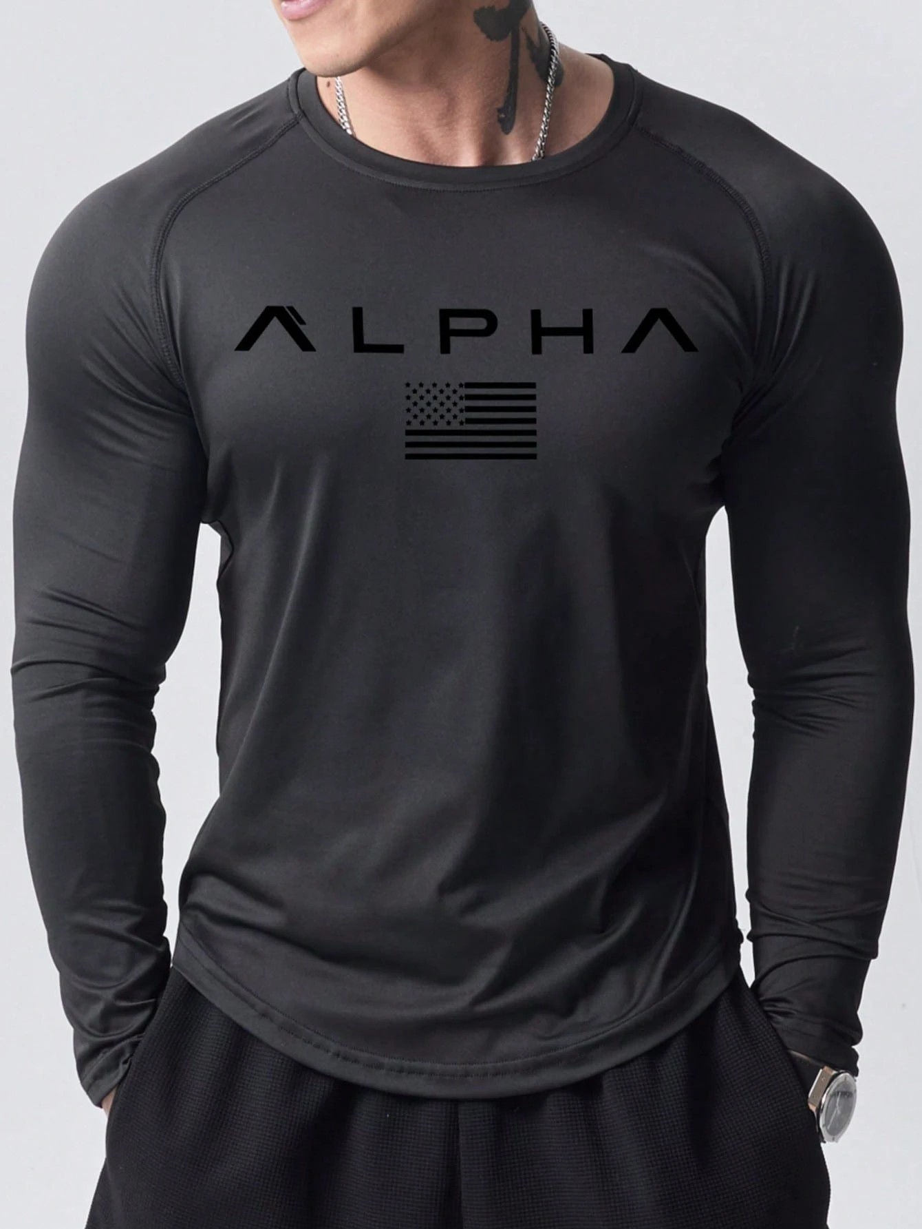 New men's long-sleeved T-shirt - 3D Printing Custom 评论和价格