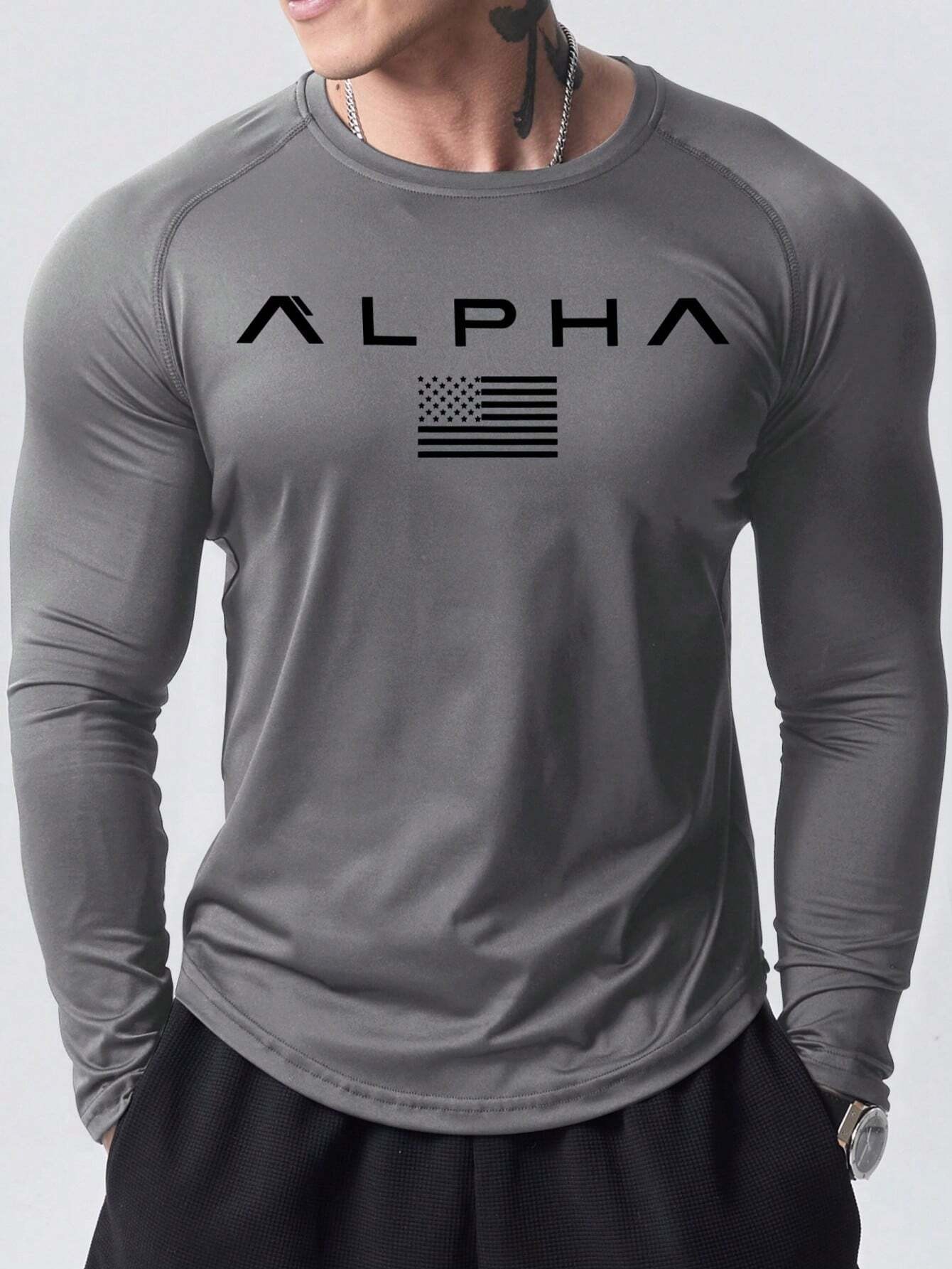New men's long-sleeved T-shirt - 3D Printing Custom 评论和价格
