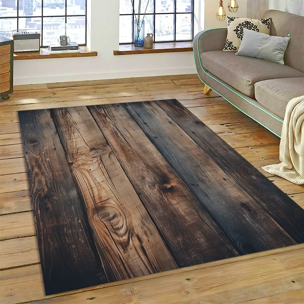 Color 3D Wood Grain Lines Rug  - 3D Printing Online Service 评论和价格