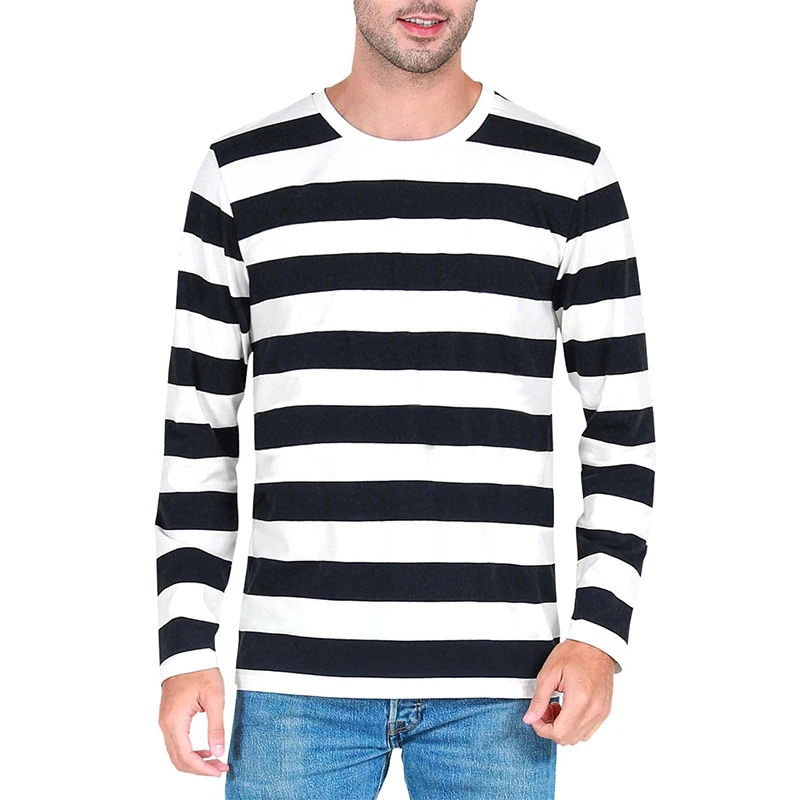 Contrast Stripe 3D Print Men L - 3D Printing Custom 评论和价格