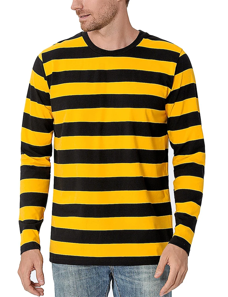 Contrast Stripe 3D Print Men L - 3D Printing Custom 评论和价格