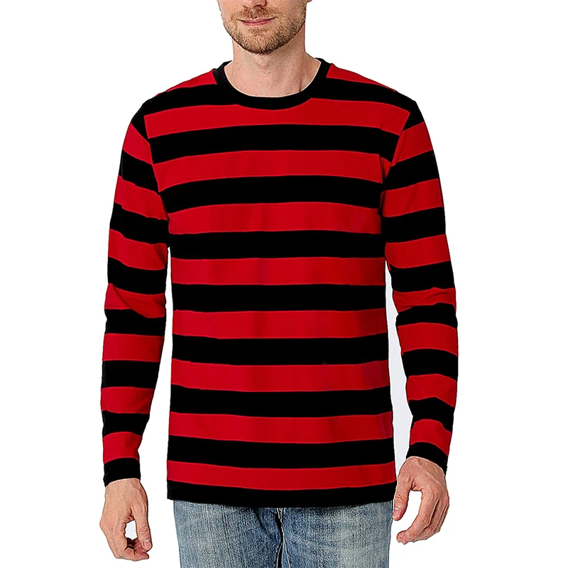 Contrast Stripe 3D Print Men L - 3D Printing Custom 评论和价格