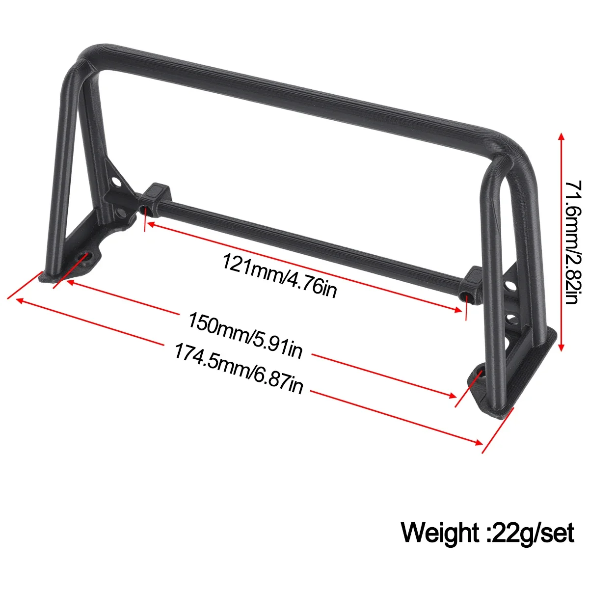 Nylon Roll Cage for Vanquish V - 3D Printing Nylon 评论和价格
