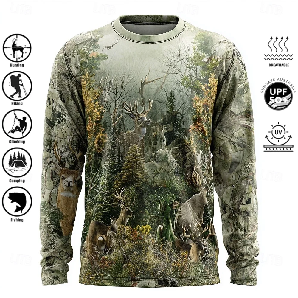 Men Long Sleeve T-shirt Polyes - 3D Printing Custom 评论和价格