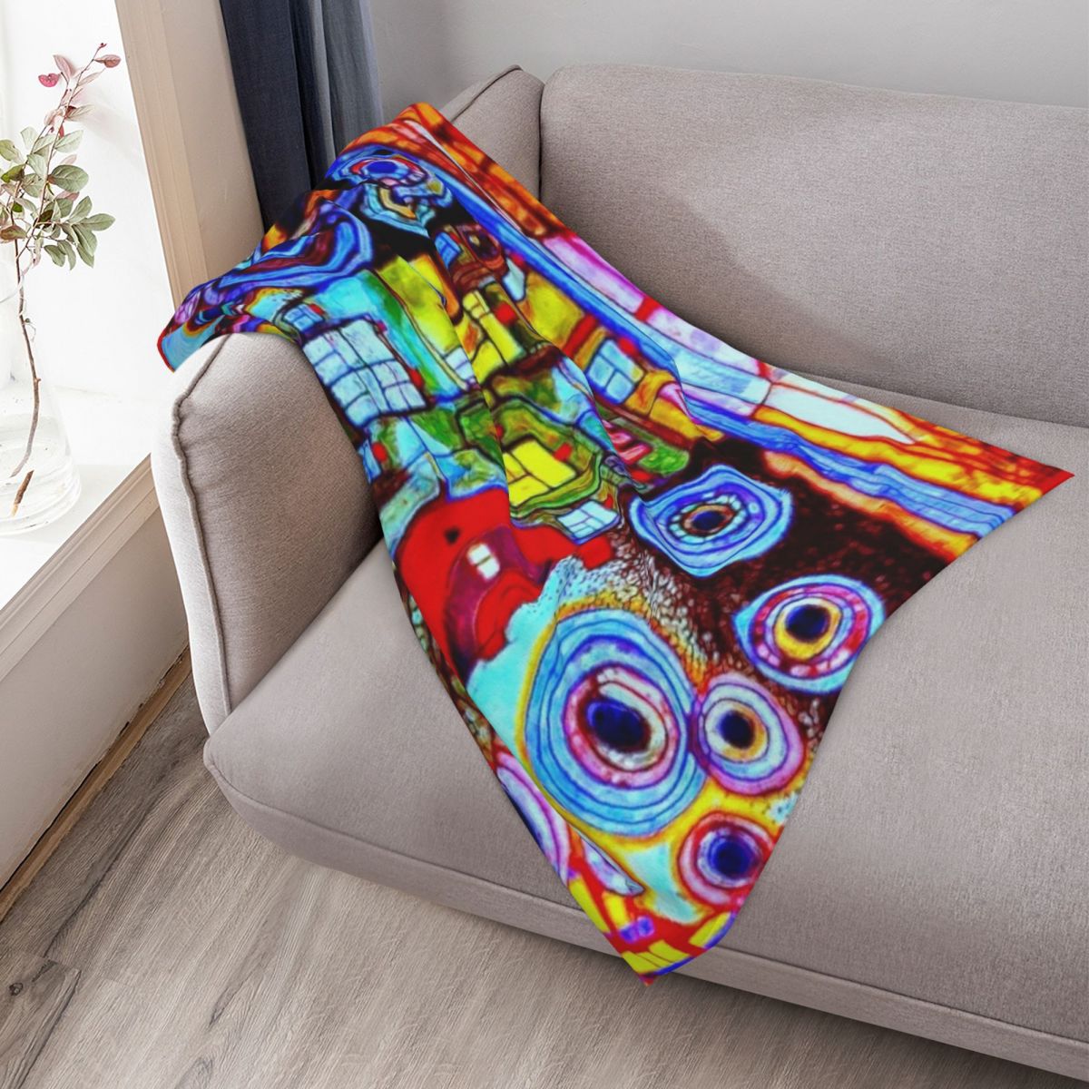 Qatar 813 neon Throw Blanket B - 3D Printing Qatar 评论和价格