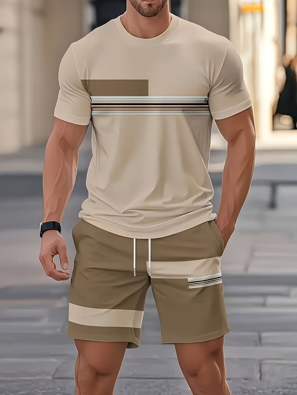 Men's Summer Sets Funny 3D Str - 3D Printing Custom 评论和价格