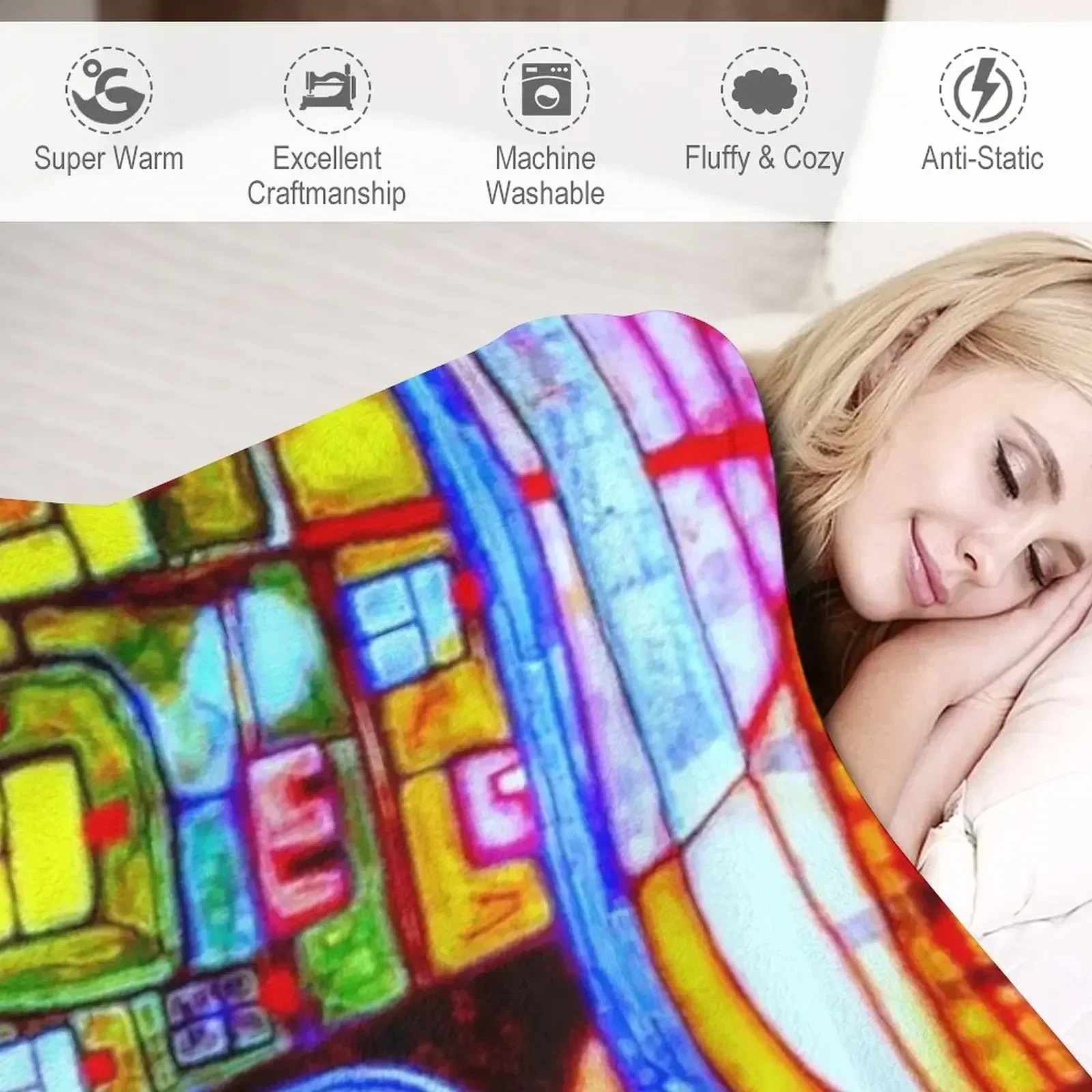 Qatar 813 neon Throw Blanket c - 3D Printing Qatar 评论和价格