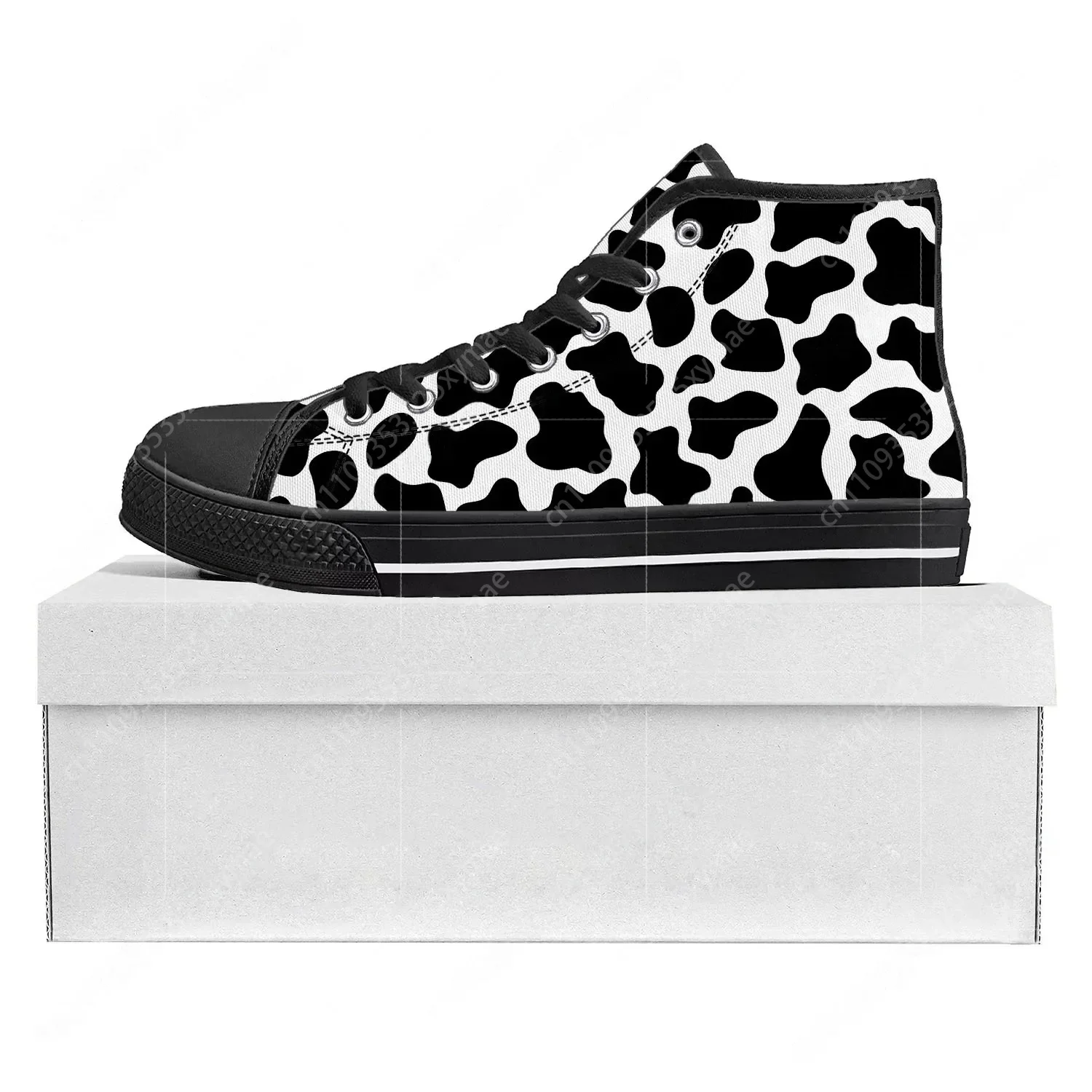 Cow Print 3D Pattern High Top  - 3D Printing Custom 评论和价格